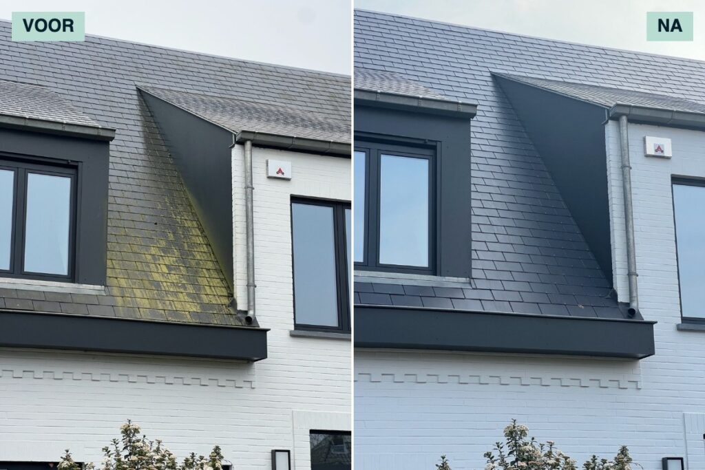 Gevelreiniging Schoten - voor en na